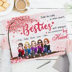 Personalised Side By Side Or Miles Apart Frameless Painting Friendship Home Decoration