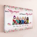 Personalizado You Are My Person Frameless Painting Friendship Wall Art Print Regalo de cumpleaños para amigos
