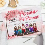 Henkilökohtainen olet minun henkilö vaaleanpunainen puu kehyksetön maalaus Friendship Wall Art tulosta syntymäpäivälahja ystäville sisaret