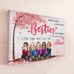 Personalised Side By Side Or Miles Apart Frameless Painting Friendship Home Decoration