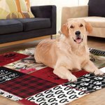 Couverture avec Photos et Nom Personnalisés pour Chien et Chat Cadeau de Noël pour les Amoureux des Animaux de Compagnie