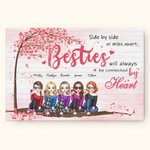 Personalised Side By Side Or Miles Apart Frameless Painting Friendship Home Decoration