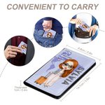 Couvre passeport compact avec nom Accessoire de voyage Cadeau d'anniversaire et de Noël pour les amis et la famille