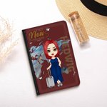 Personalized If Not Now Then When Portable Passport Cover with Name Travel Trip Accessory Birthday Christmas Gift for Friends Family