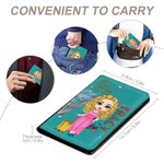 Personalized Just A Girl Who Loves Traveling Stylish Compact Passport Cover with Name Travel Trip Accessory Birthday Christmas Gift for Friends Family