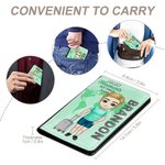 Couverture de Passeport Personnalisée avec Nom et Personnage Cartoon Accessoire de Voyage pour Ami Famille Cadeau Anniversaire Noël