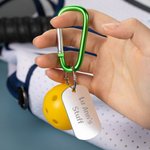 Personalized Pickleball Keychain Bag Tag Clip Backpack Accessory Decoration with Text Birthday Gift for Pickleball Lover