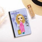 Personalized So The Adventure Begins Portable and Special Passport Cover with Name Travel Trip Accessory Birthday Christmas Gift for Friends Family