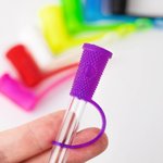 Personlig fargerik Tumbler kaffekopp Straw Toppers for Stanley Tumbler matkvalitet gjenbrukbart halmtilbehør med innledende bursdagsgave til ham henne