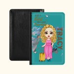 Personalized Just A Girl Who Loves Traveling Stylish Compact Passport Cover with Name Travel Trip Accessory Birthday Christmas Gift for Friends Family