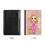 Gepersonaliseerde Just A Girl Who Loves Reizen Stijlvolle Draagbare Paspoort Cover met Naam Reis Reis Accessoire Verjaardagscadeau voor Vrienden Famil