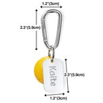 Personalized Pickleball Keychain Bag Tag Clip Backpack Accessory Decoration with Text Birthday Gift for Pickleball Lover