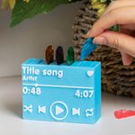 Porta plettri per chitarra dal design personalizzato Regalo per chitarrista musicista Idea regalo per compleanno