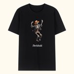Personalised Dancing Skeleton Pumpkin T-shirt Halloween Skeleton Family Gathering Short-sleeved Tee Halloween Holiday Party Gift for Family