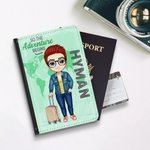 Personalized So The Adventure Begins Portable and Special Passport Cover with Name Travel Trip Accessory Birthday Christmas Gift for Friends Family