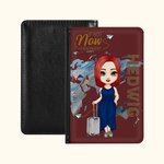 Personalized If Not Now Then When Portable Passport Cover with Name Travel Trip Accessory Birthday Christmas Gift for Friends Family