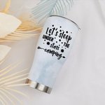 Personalized Let's Sleep Under The Stars Family Camping 30oz Curved Tumbler for Family Couple
