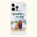 Henkilökohtainen elämä on parempaa koirien kanssa Lokki Puhelin Asia Syntymäpäivälahja koirien ystäville