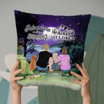 Funda de cojín personalizada Family Adventure Is Out There Let's Find It Regalo de Navidad Regalo de Acción de Gracias Regalo de Cumpleaños