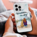 Henkilökohtainen elämä on parempaa koirien kanssa Lokki Puhelin Asia Syntymäpäivälahja koirien ystäville