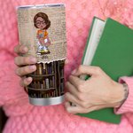 Personalisierte nur ein Mädchen, das Bücher liebt 30oz Tumbler Geburtstag Weihnachtsgeschenk für Buchliebhaber