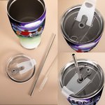 Personalized Home is Where We Park It Camping Theme Curved Tumbler with Pet Christmas  Thanksgiving Day Gift for Family