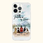 Henkilökohtainen Sinä ikuisesti sydämessäni Lokki Phone Case Syntymäpäivälahja koiran ystäville Lovers