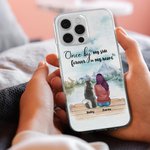 Henkilökohtainen Kerran vierelläni ikuisesti sydämessäni Clear Phone Case joululahja syntymäpäivä Memorial lahja lemmikkieläinten ystäville