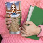 Personalizzato Just One More Chapter 30oz Tumbler Compleanno Natale Regalo di lettura per sorella amica amante dei libri