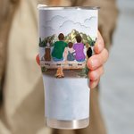 Gepersonaliseerde Home is Where We Park It 30oz Camping Curved Tumbler Familiecamping voor Valentijnsdag Kerstcadeau