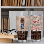 Personalisierte nur ein Mädchen, das Bücher liebt 30oz Tumbler Geburtstag Weihnachtsgeschenk für Buchliebhaber