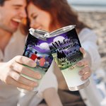 Gepersonaliseerde Making Memories One Campsite At A Time 30oz gebogen Tumbler met hond Kerstcadeau voor familie