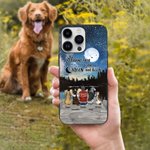 Henkilökohtainen Rakastan sinua kuuhun ja takaisin Starry Sky Puhelin tapauksessa syntymäpäivälahja koiran ystäville