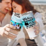 Personalizzato Making Memories Famliy with Pets Camping 30oz Curved Tumbler Anniversary Christmas Gift for Family