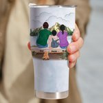 Personalizzato Camping Partners for Life Tumbler curvo Amante del campeggio Regalo per la famiglia Coppia