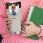 Personalisierte niedlich Lesen Mädchen 30oz Becher Geburtstag Weihnachten Lesen Geschenk für Schwester Freunde