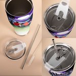 Gepersonaliseerde Making Memories One Campsite At A Time 30oz gebogen Tumbler met hond Kerstcadeau voor familie