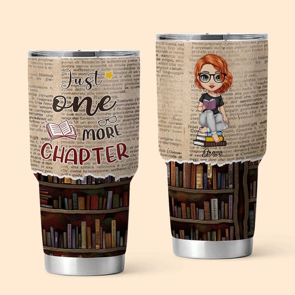 Henkilökohtainen Vain yksi luku 30oz Tumbler nimi syntymäpäivä lukeminen lahja Sisko ystävä kirjan rakastaja
