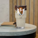 Personalisierte niedlich Lesen Mädchen 30oz Becher Geburtstag Weihnachten Lesen Geschenk für Schwester Freunde