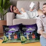 Personalizado Vamos a dormir bajo las estrellas Camping Familia Funda de almohada Regalo de aniversario Regalo de cumpleaños