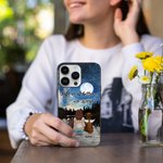 Personligt Life Is Better With Dogs Starry Sky Telefonfodral Födelsedagspresent för hundälskare