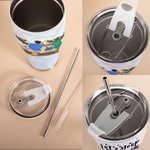 Personalized Let's Sleep Under The Stars Family Camping 30oz Curved Tumbler for Family Couple