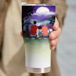 Gepersonaliseerde Making Memories One Campsite At A Time 30oz gebogen Tumbler met hond Kerstcadeau voor familie