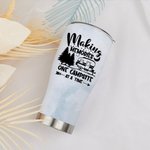 Personalizzato Making Memories One Campsite at A Time Bicchiere curvo Happy Camping