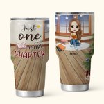Personalizzato Just One More Chapter 30oz Tumbler Compleanno Natale Regalo di lettura per sorella amica amante dei libri