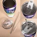 Personalised Life is Better Around The Campfire 30oz Curved Tumbler Valentine's Day Gift Christmas Gift for Family Couple