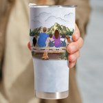 Personalizzato Making Memories One Campsite at A Time Bicchiere curvo Happy Camping