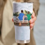 Personalized Let's Sleep Under The Stars Family Camping 30oz Curved Tumbler for Family Couple