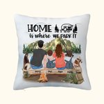 Gepersonaliseerd Home Is Where We Park It Familie Sierkussen Verjaardag Valentijnsdag Cadeau