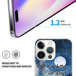 Personligt Life Is Better With Dogs Starry Sky Telefonfodral Födelsedagspresent för hundälskare